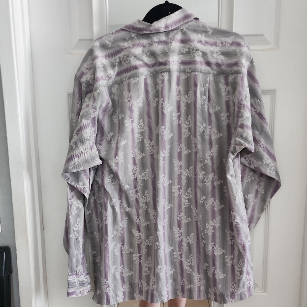 Patagonia Men’s Full Zipper Shirt Floral Stripe Lightweight Long Sleeve - Picture 6 of 6